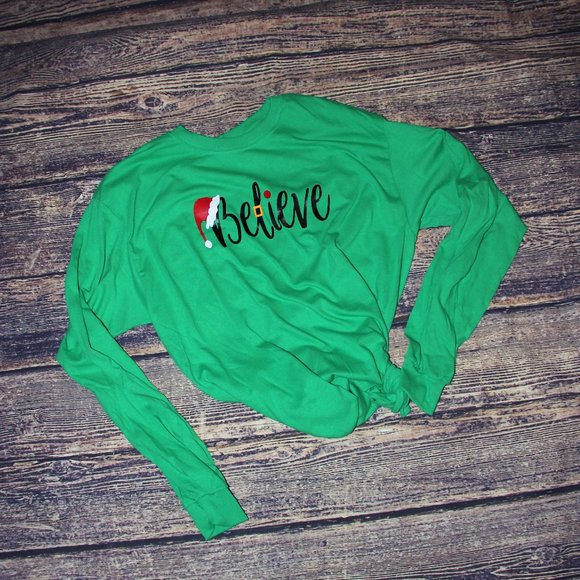 Tops - Adult believe Christmas t-shirt